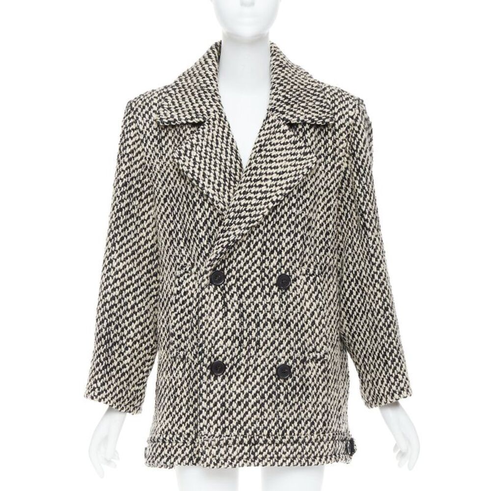 Saint Laurent 2022 Tweed Oversized Coat